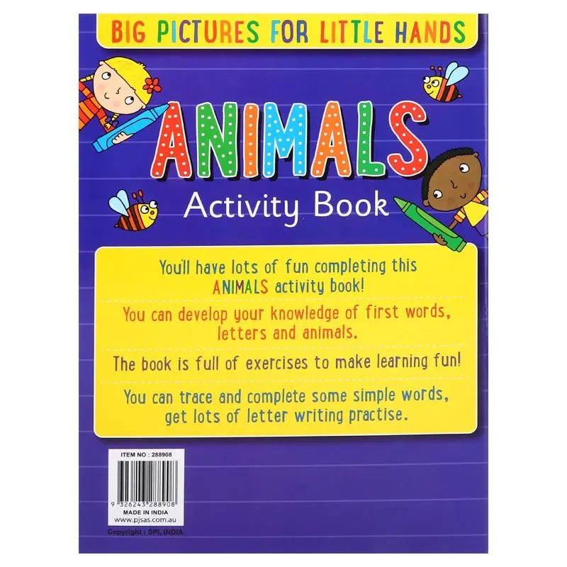 Activity Books 6pk 32 - Page Words Letters Opposites Animals Numbers Shapes - NextParty