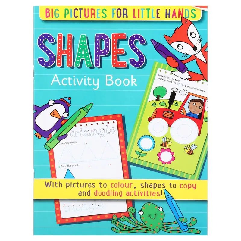 Activity Books 6pk 32 - Page Words Letters Opposites Animals Numbers Shapes - NextParty