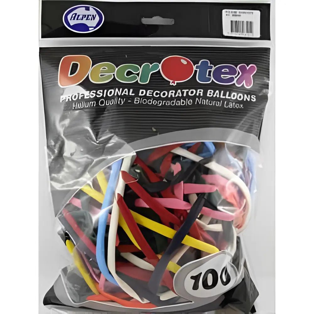 Assorted 260s Modelling Fashion Latex Balloons 100pk Twist & Shape - NextParty