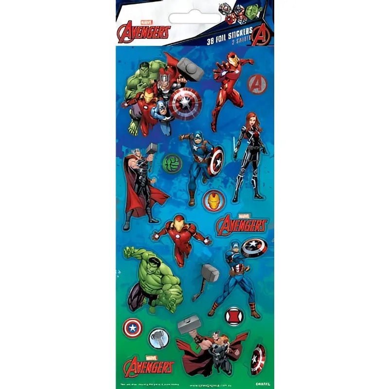 Avengers Sticker Sheets 38pk (2 Sheets) - NextParty