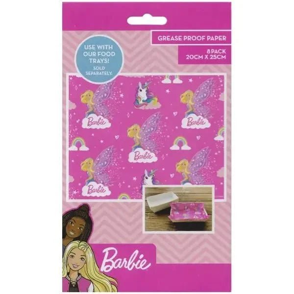 Barbie Grease Proof Papers 8pk - NextParty