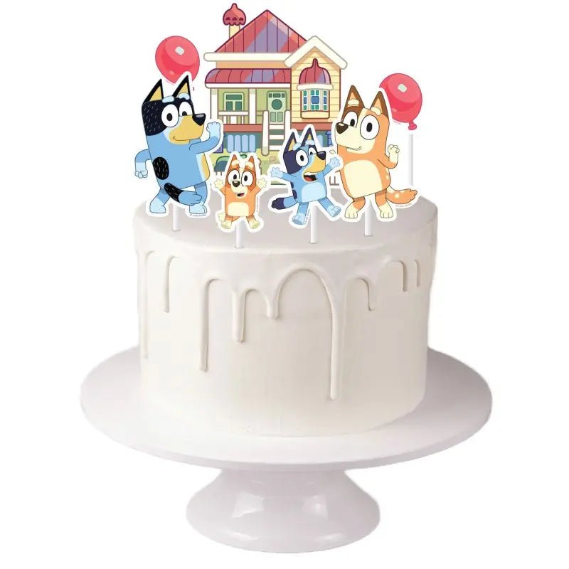 Bluey Cake Toppers 7pk Decorating Kit - NextParty