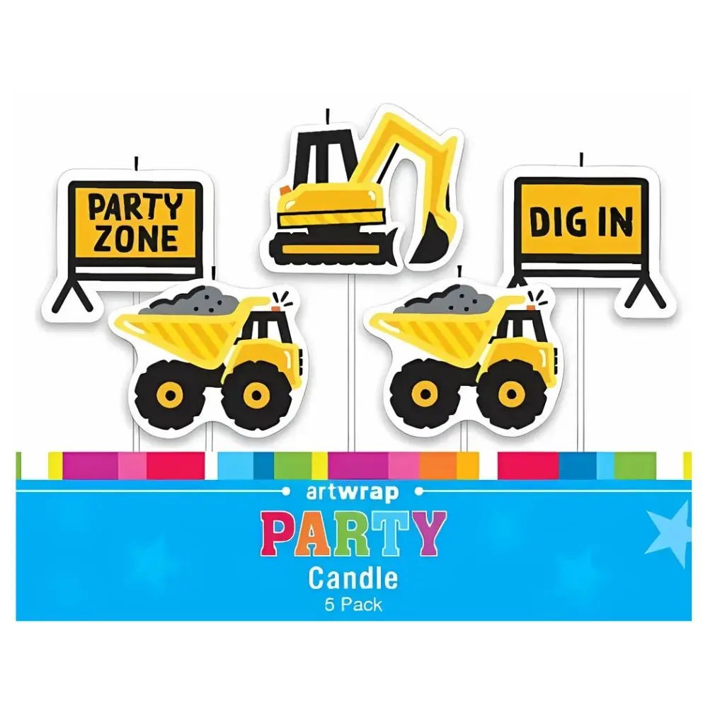 Construction Candles 5pcs - NextParty