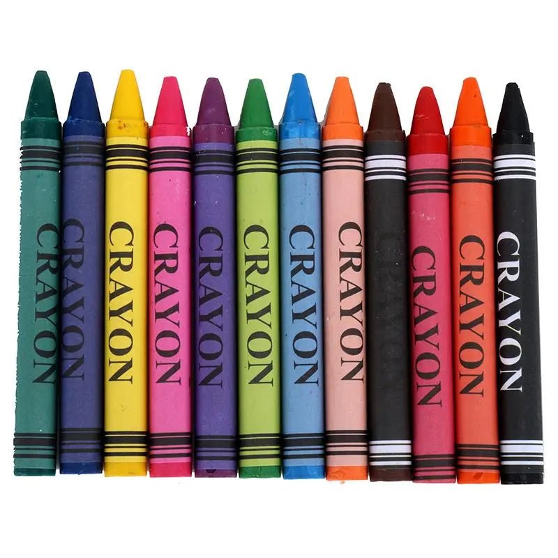 Crayons 9cm 12pk Assorted Colours - NextParty