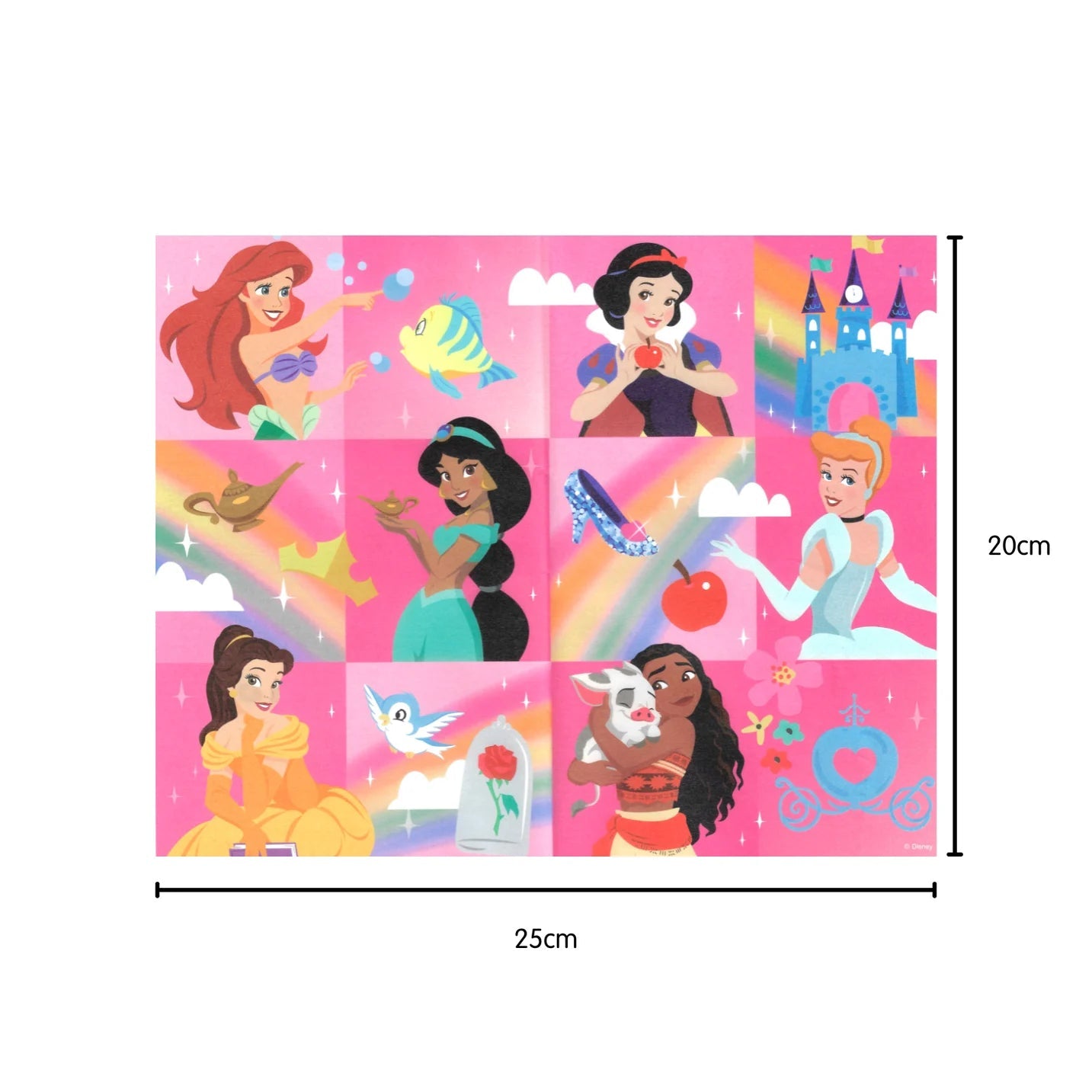 Disney Princess Grease Proof Papers 8pk - NextParty