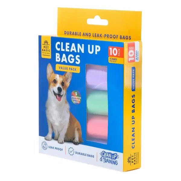 Dog Clean Up Refill Bags 150pcs (10 Rolls x 15pcs) - NextParty