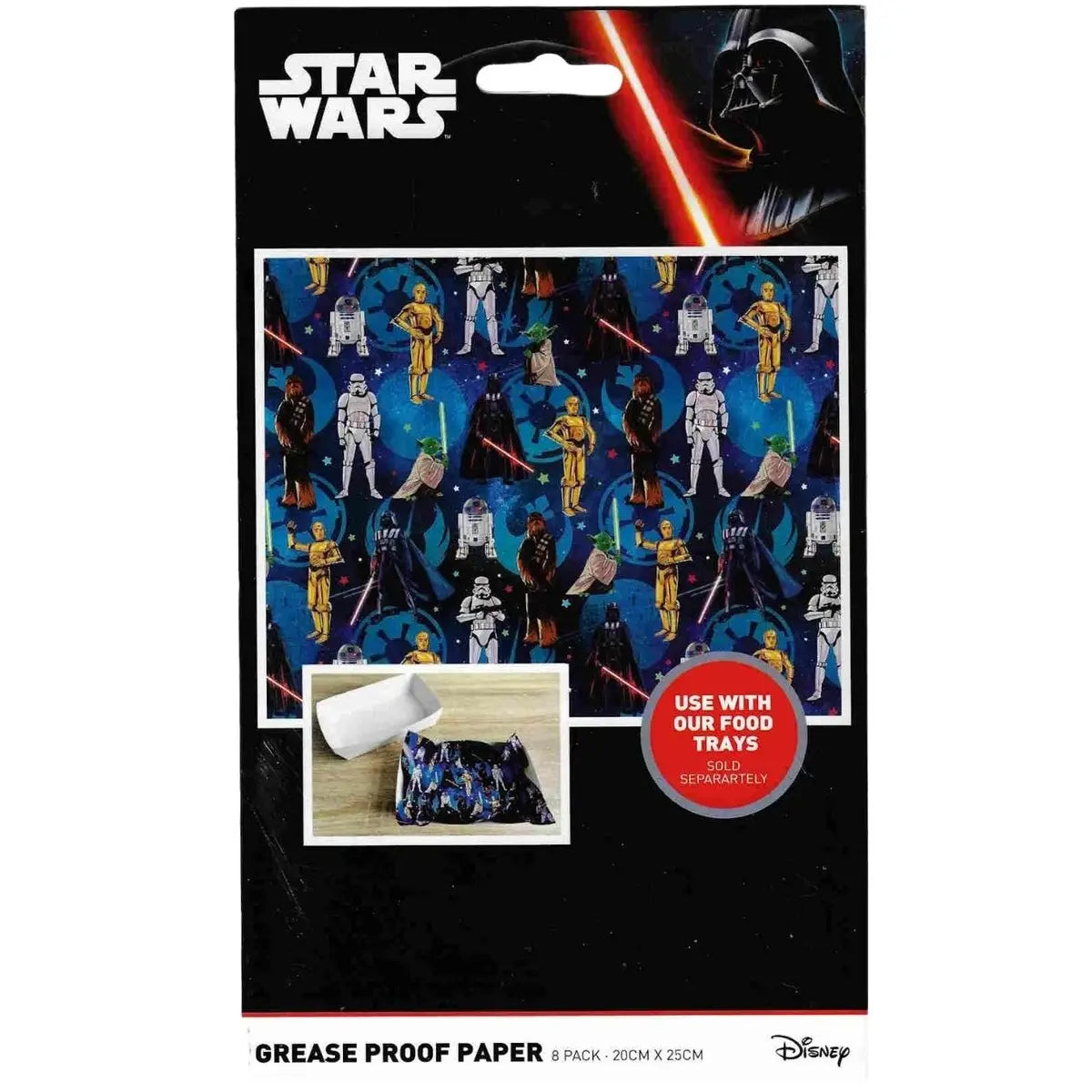 Star Wars Grease Proof Papers 8pk May The Force Be With You