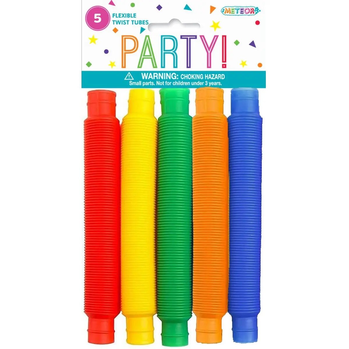 Flexible Twist Tubes 5pk Party Favours - NextParty
