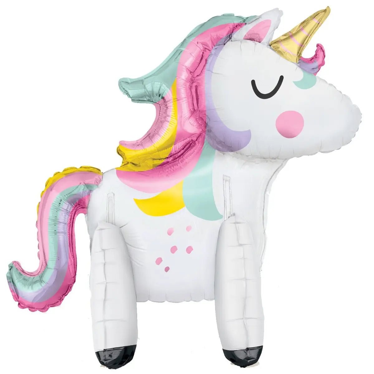 Giant Standing Unicorn Foil Balloon 76cm (30") - NextParty