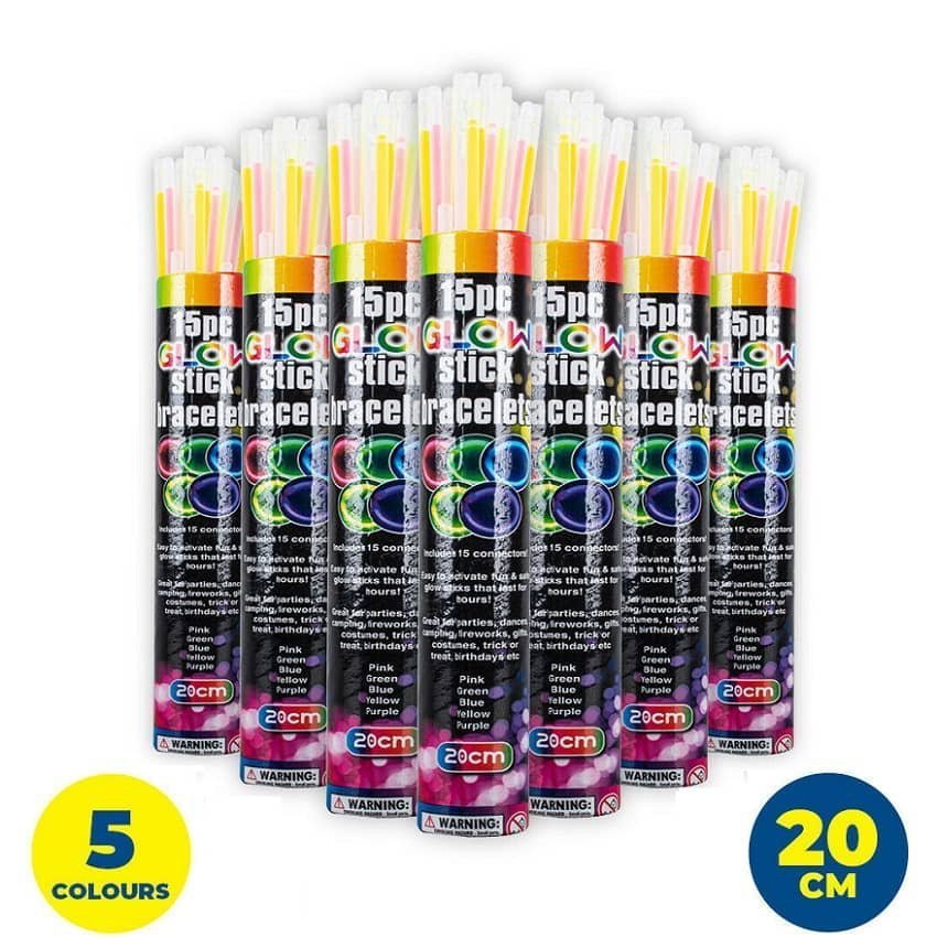 Glow Sticks 540pk (36 Tubes) Glow In The Dark Party Multi - colour - NextParty