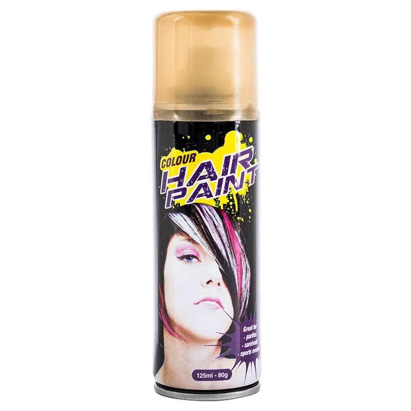 Gold Colour Hair Spray 125ml Temporary Coloured Hairspray - NextParty