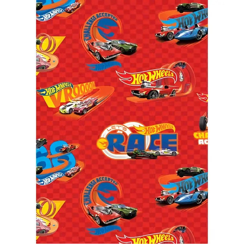 Hot Wheels Gift Wrap 1 Sheet Folded - NextParty