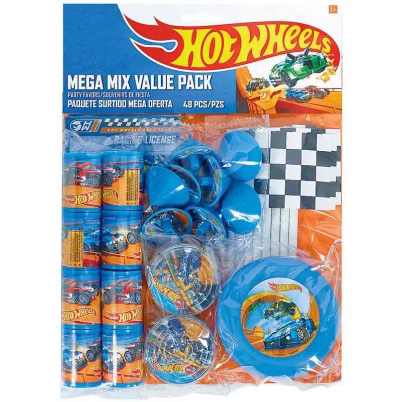 Hot Wheels Wild Racer Mega Mix Favours 48pcs Value Pack - NextParty