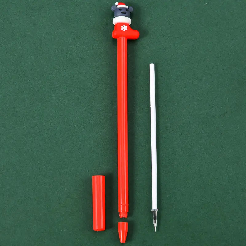 Christmas Gel Pens 10pcs Assorted Colours & Designs