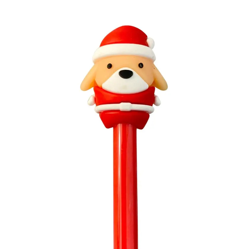 Christmas Gel Pens 10pcs Assorted Colours & Designs
