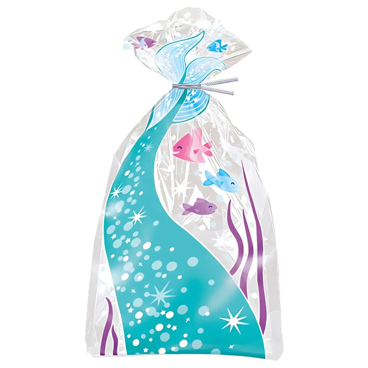 Mermaid Cello Bags 20pk 28cm x 13cm (11" x 5") - NextParty