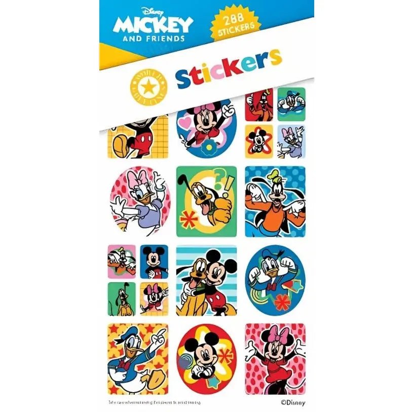 Mickey Minnie Mouse & Friends Sticker Book 288pk (12 Sheets) - NextParty