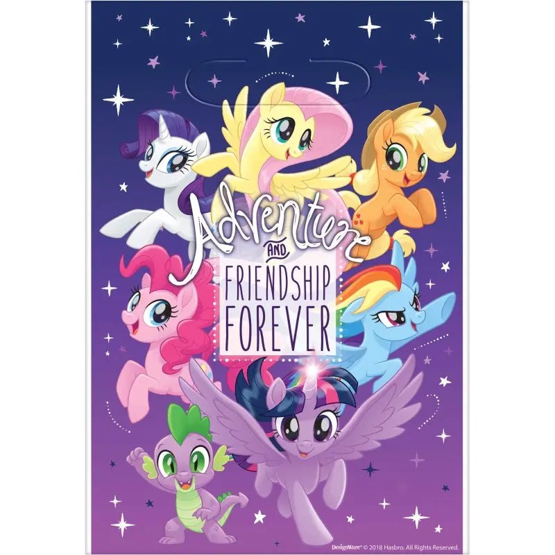 My Little Pony Plastic Party Bags 8pk Friendship Adventures - NextParty