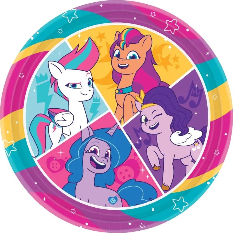 My Little Pony Round Paper Plates 23cm (9") 8pk Tell Your Tale - NextParty