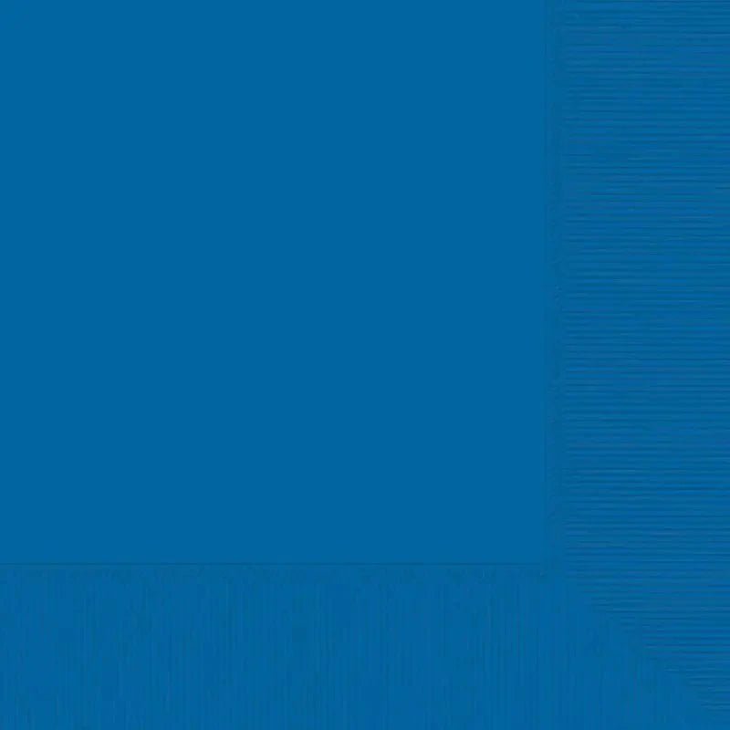 Navy Blue Solid Colour Beverage Napkins 20pk Serviettes - NextParty