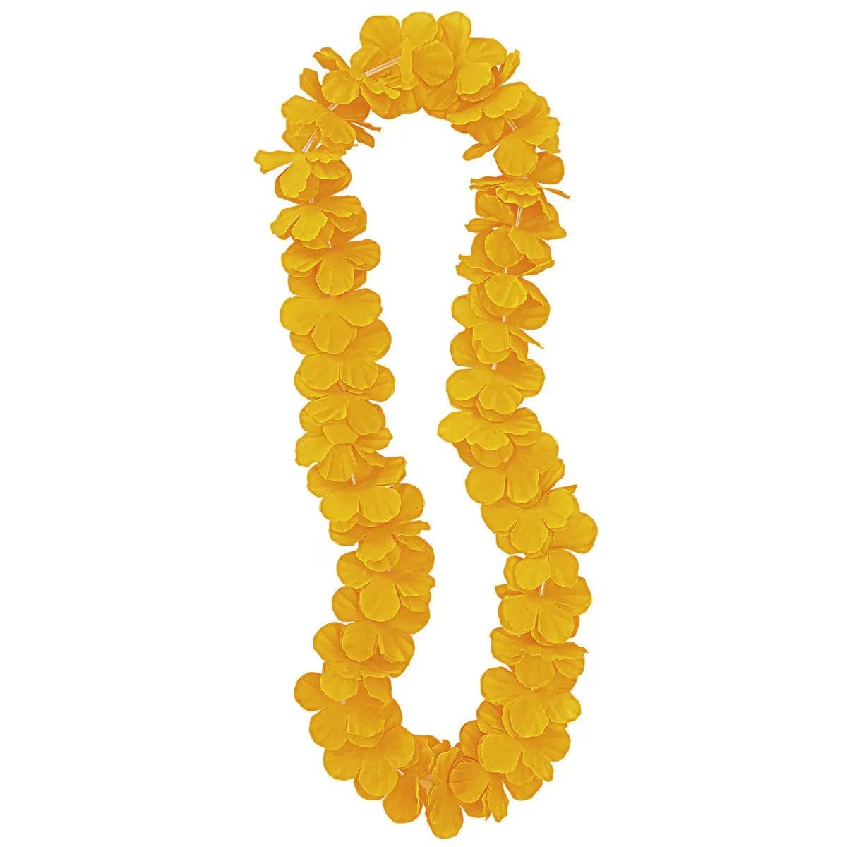 Orange Luau Flower Lei 106cm (42") Hawaiian - NextParty