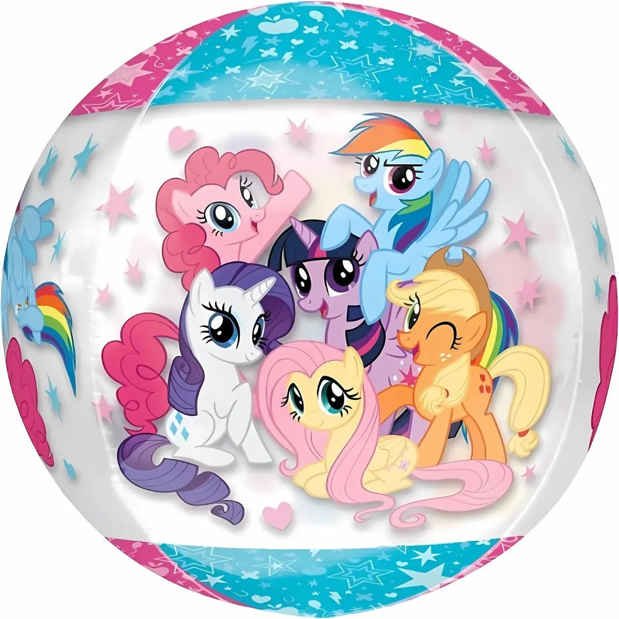 Orbz XL Clear My Little Pony Shaped Balloon 38cm x 40cm G40 - NextParty