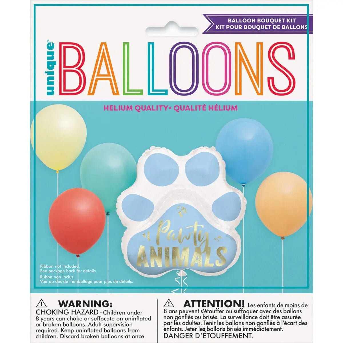 Pawty Animals Balloon Bouquet 6pk - Paw - NextParty