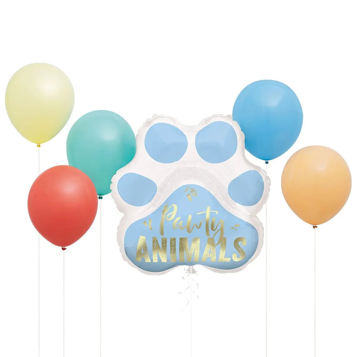 Pawty Animals Balloon Bouquet 6pk - Paw - NextParty