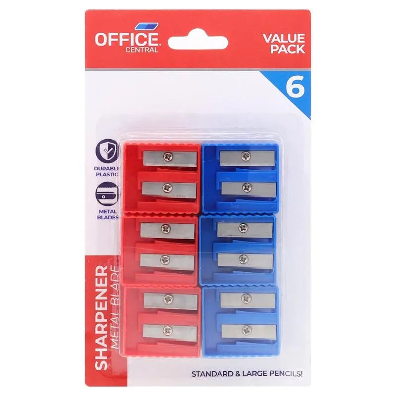 Pencil Sharpeners 6pk Double Blade - NextParty