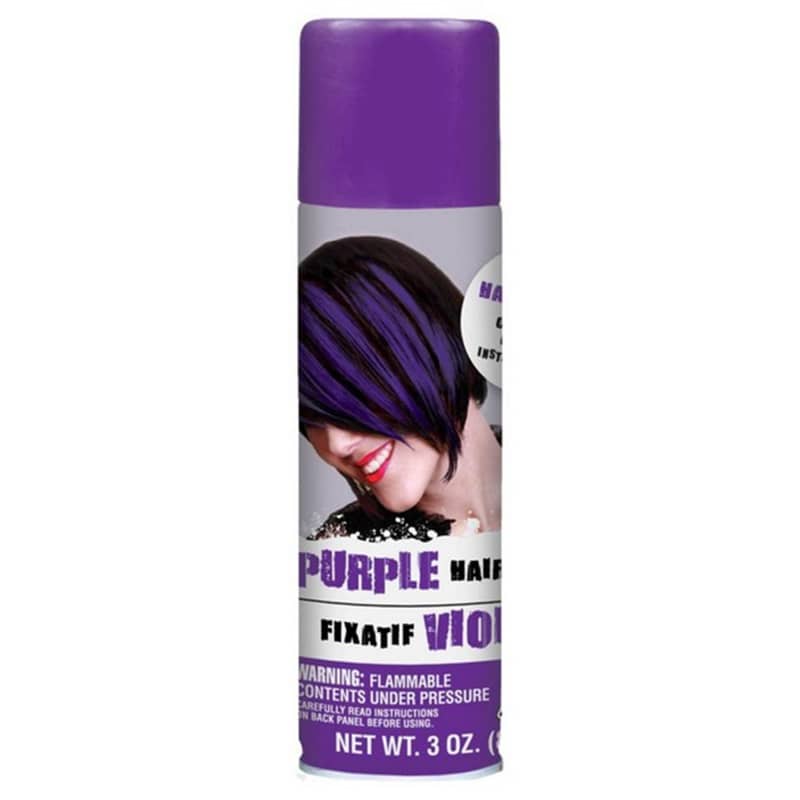 Purple Hair Spray 85g (3oz.) Temporary Neon Coloured - NextParty