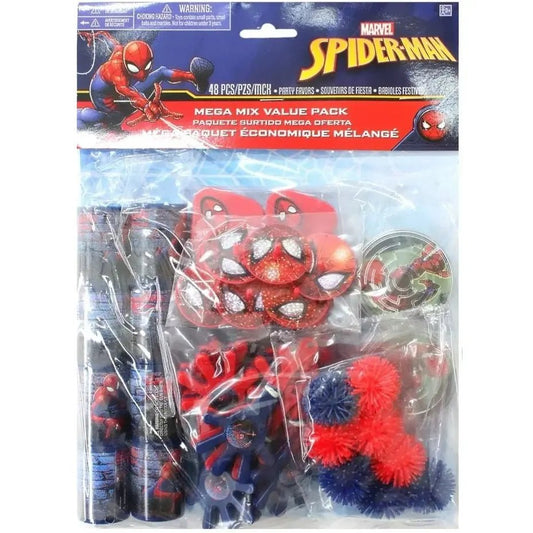Spider - Man Mega Mix Favours 48pcs Value Pack - NextParty