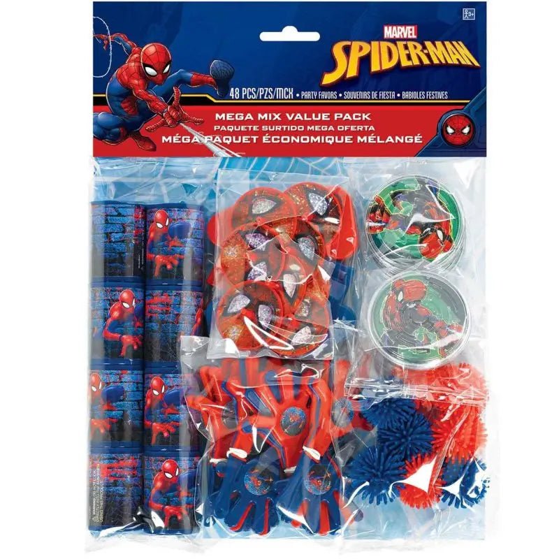 Spider - Man Mega Mix Favours 48pcs Value Pack - NextParty
