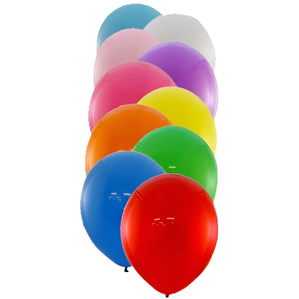 Standard Multi - colour Latex Balloons 30cm (12") 25pk - NextParty