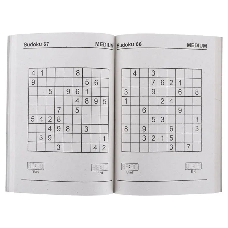 Sudoku Puzzle Books 4pk A5 160 - Page Large Print - NextParty
