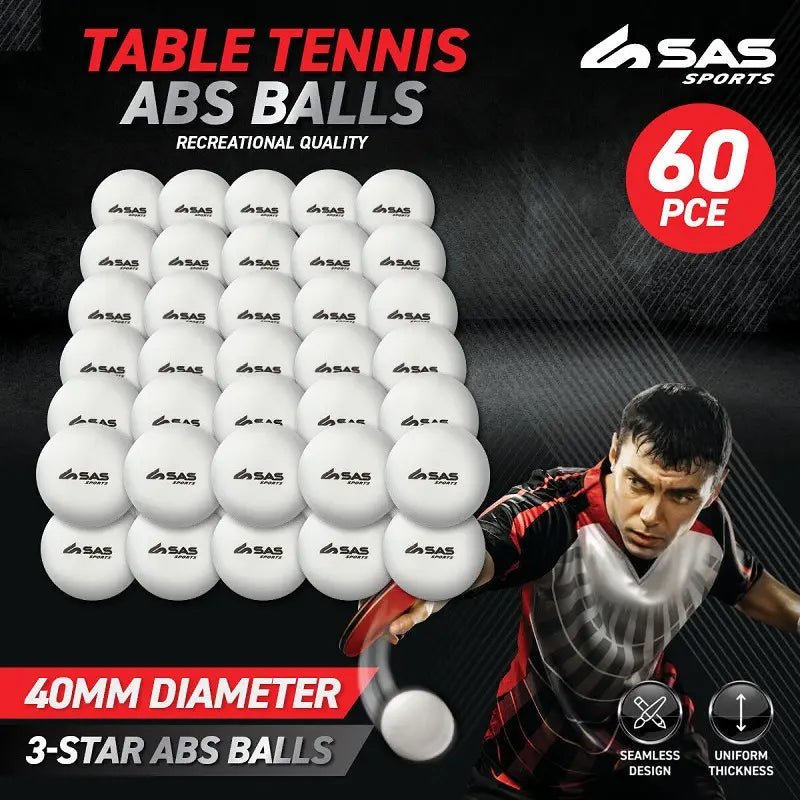 Table Tennis Balls 60pcs ABS Ping Pong - NextParty