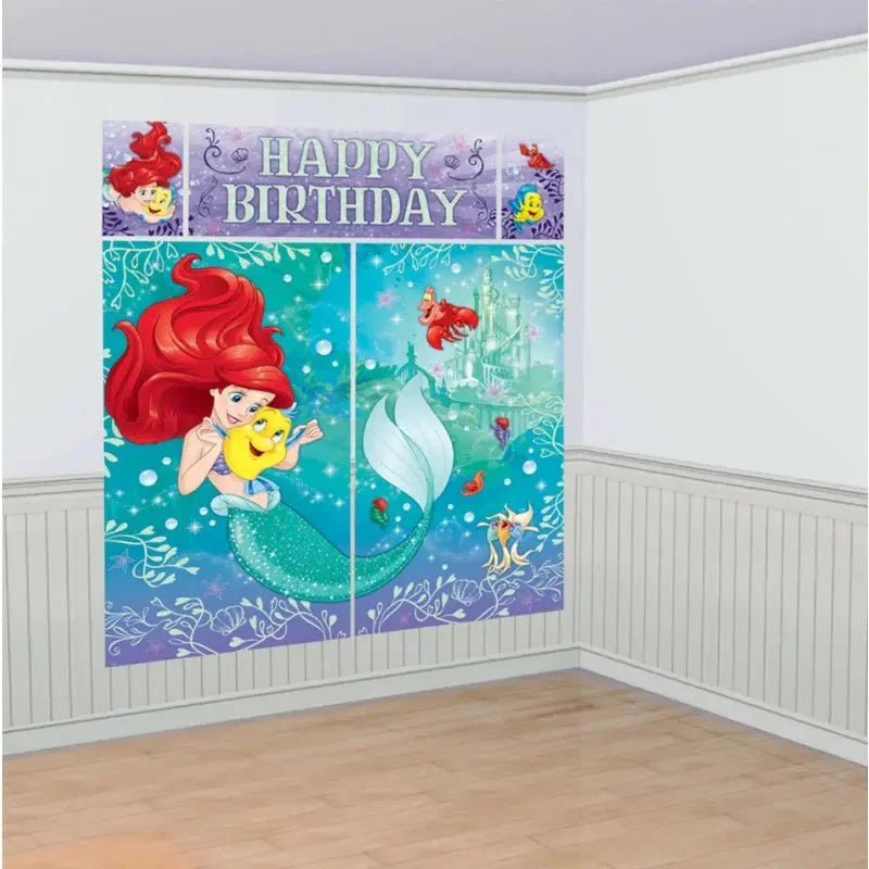 The Little Mermaid Scene Setter Backdrop 1.9M x 1.6M - NextParty