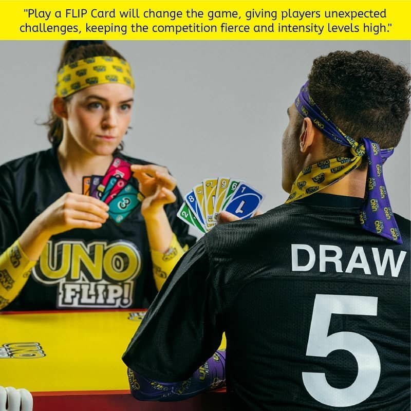UNO Flip! Cards Double Side Playing Cards - Turn Over - NextParty