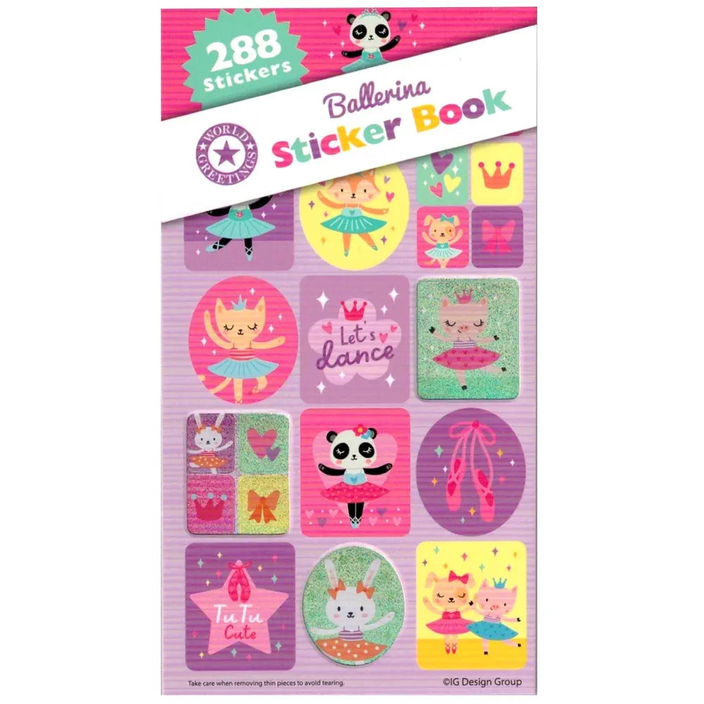 Ballerinas Sticker Book 288pk (12 Sheets)