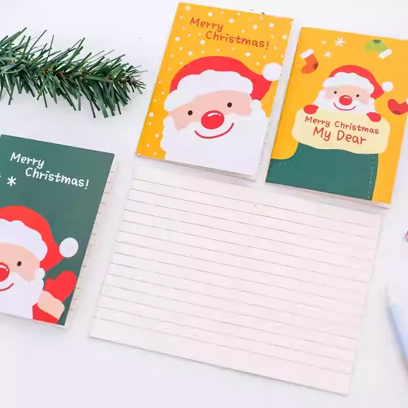 6 Mini Christmas Notebooks 16-Page 7cm x 10.5cm (Assorted)