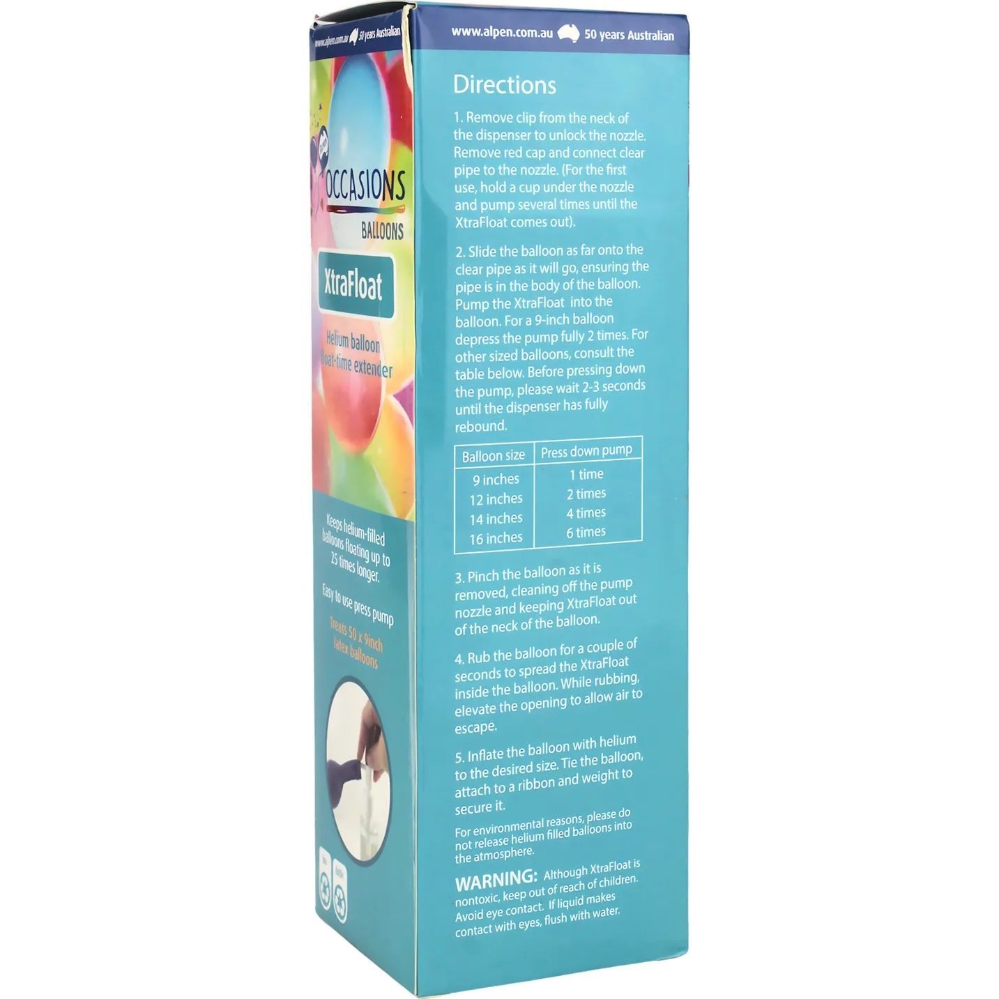 XtraFloat Helium Balloon Time Extender 720ml (24.3oz) - NextParty