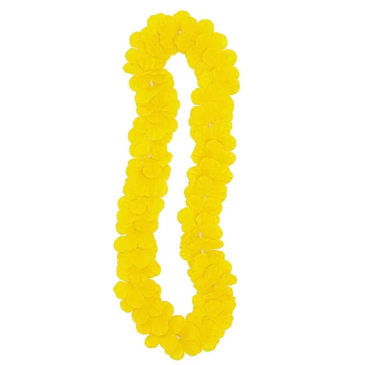 Yellow Luau Flower Lei 106cm (42") Hawaiian - NextParty
