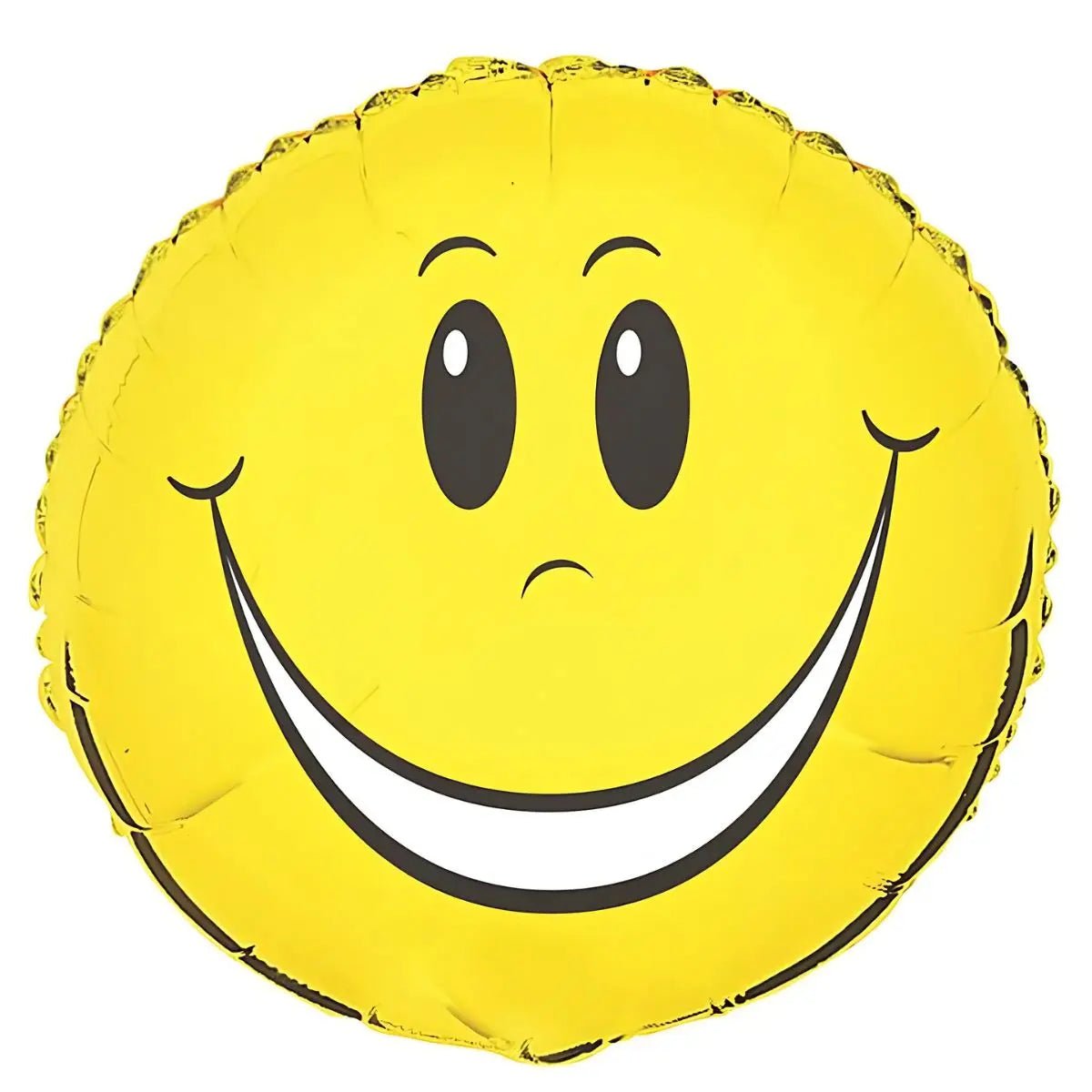 Yellow Smiley Face Foil Balloon 45cm (18") - NextParty